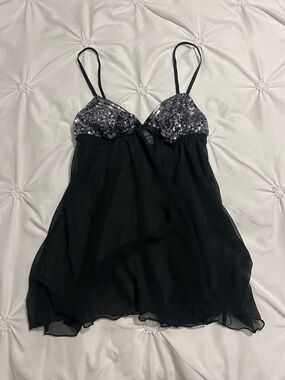 vintage la senza sequin babydoll